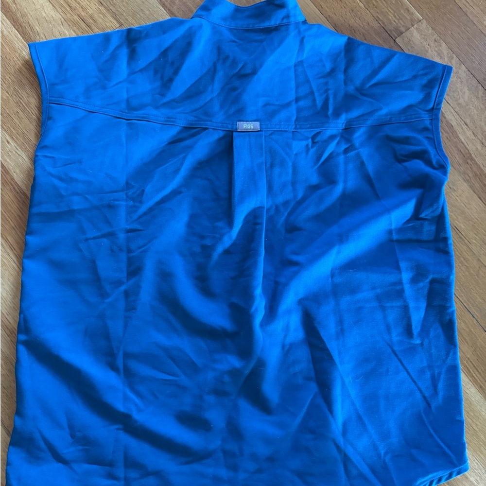 Figs Blue Rafaela Oversized Top (XXS)